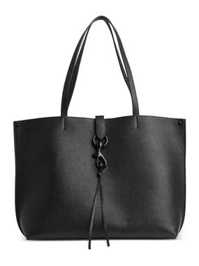 Rebecca Minkoff Black Tote with Pink Interior